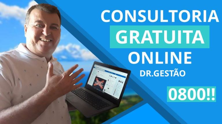 Quem segue aqui o Dr Gestão vai ter a oportunidade de Consultoria Gratuita em Grupo Com o Dr Gestão on Line.